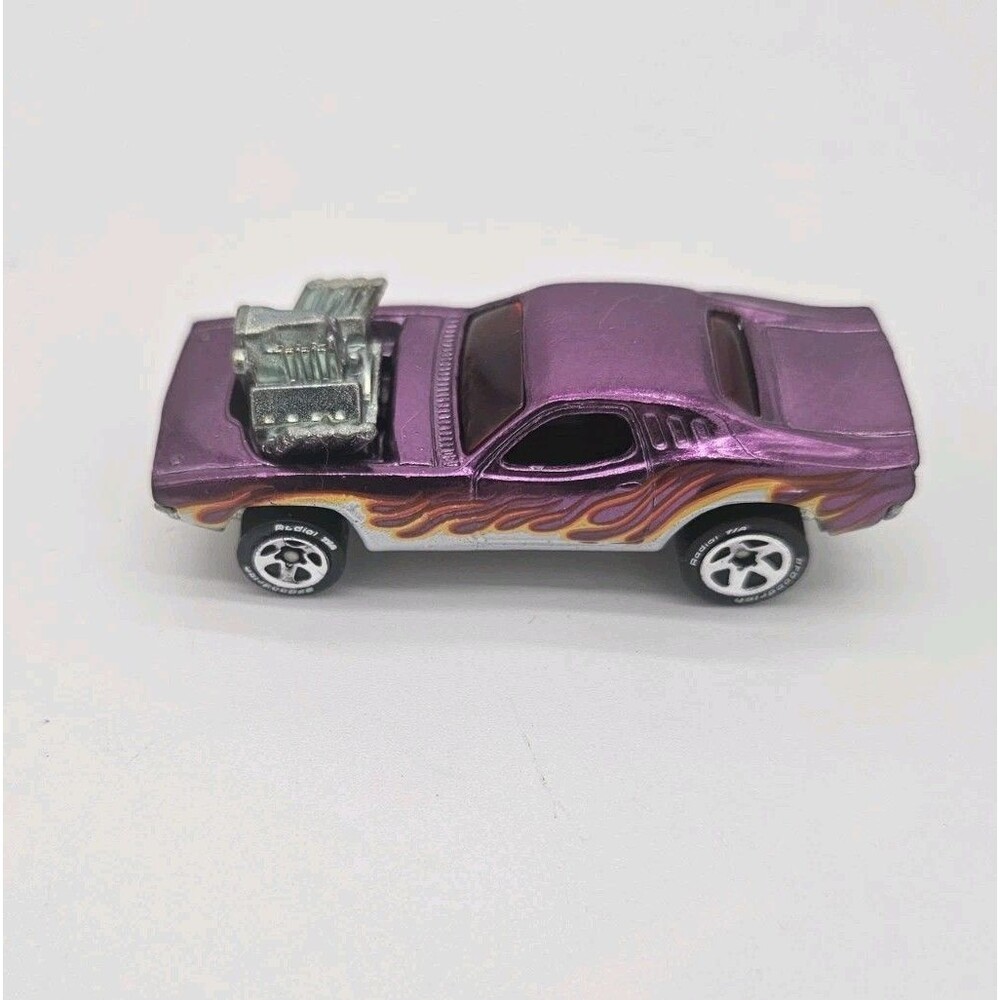 Hot Wheels Rodger Dodger with flames & white letter tires